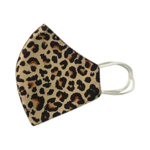 Mascarilla 3 Capas Adulto Biotex Elástico Leopardo Oscuro