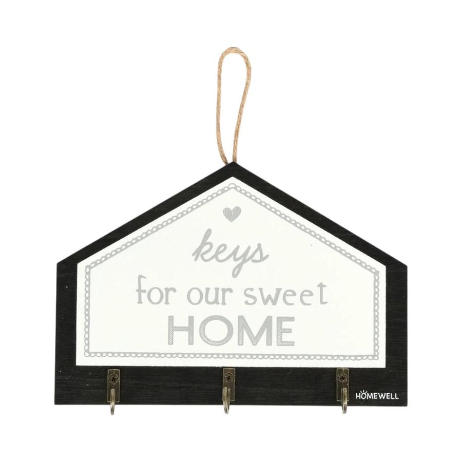 Porta Llaves Madera Homewell 20x14cm