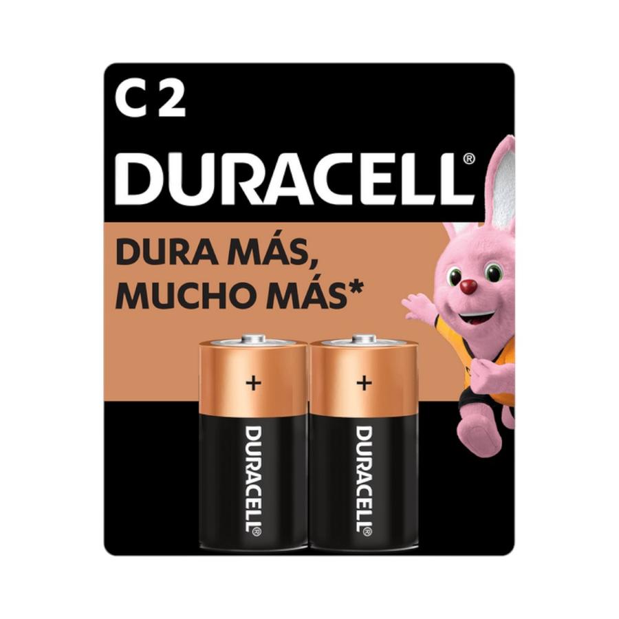 Pila Alcalina Duracell C Mediana 2 Unidades