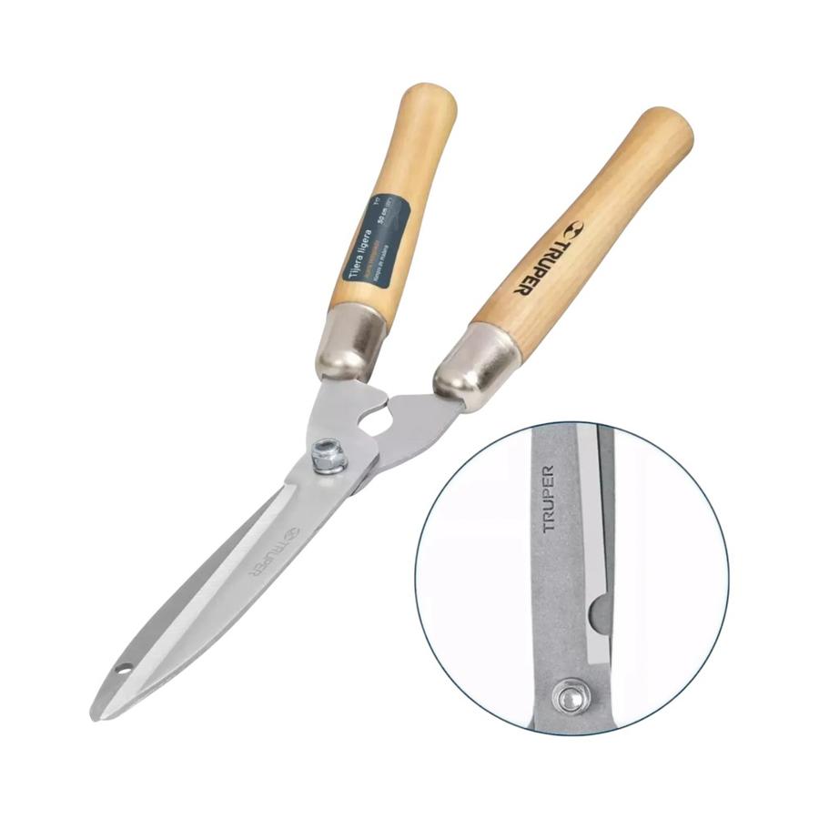 Tijera Para Cortar Pasto Mango De Madera 1018376