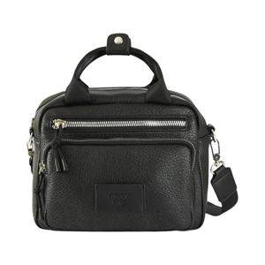 Cartera Bandolera Amphora Poxy Mediana Negro