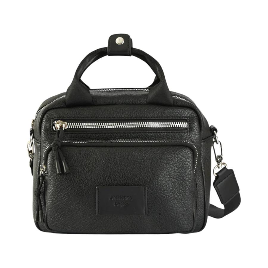 Cartera Bandolera Amphora Poxy Mediana Negro