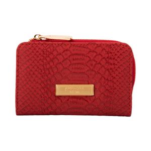 Billetera Pequeña Mujer Amphora Luisa Rojo