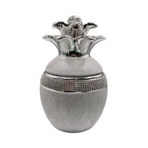 Piña Color Plateada 12x20cm Aleppo