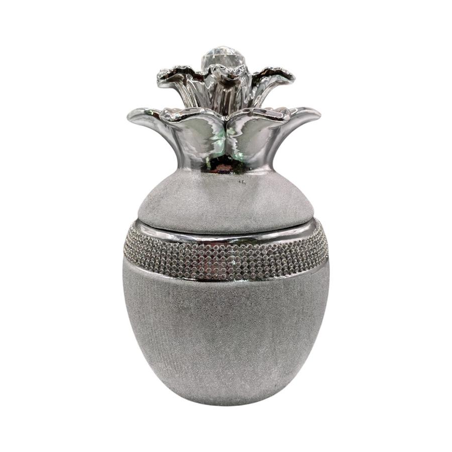 Piña Color Plateada 14x22cm Aleppo