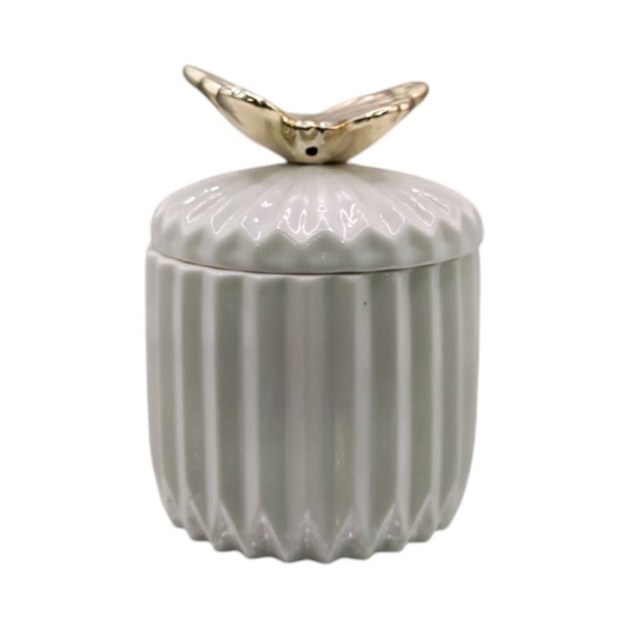 Joyero alto blanco mariposa 8x11cm Aleppo