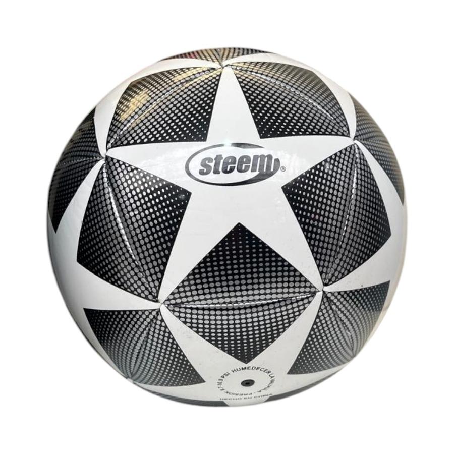 Balón de Fútbol Steem STMB-291 Blanco/Negro
