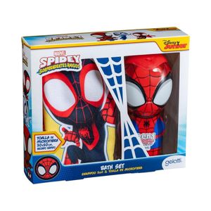 Set Shampoo 2en1 Baño Spiderman + Toalla Niño Gelatti Niños