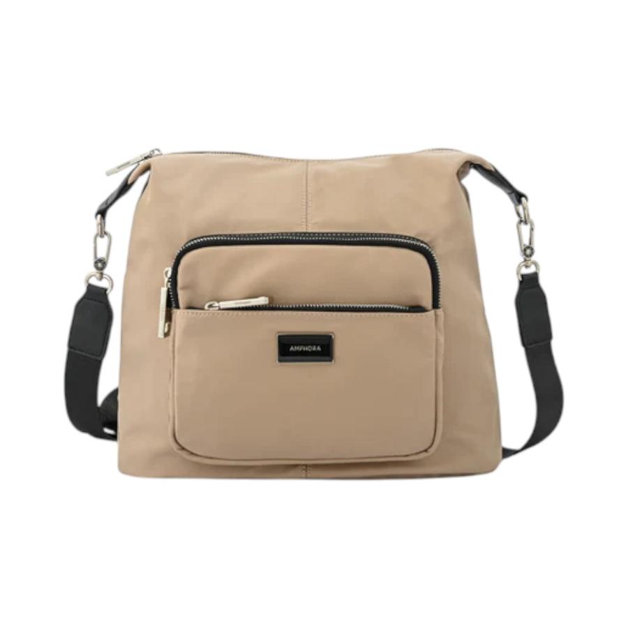 Cartera Bandolera Grande Brigit Beige Amphora