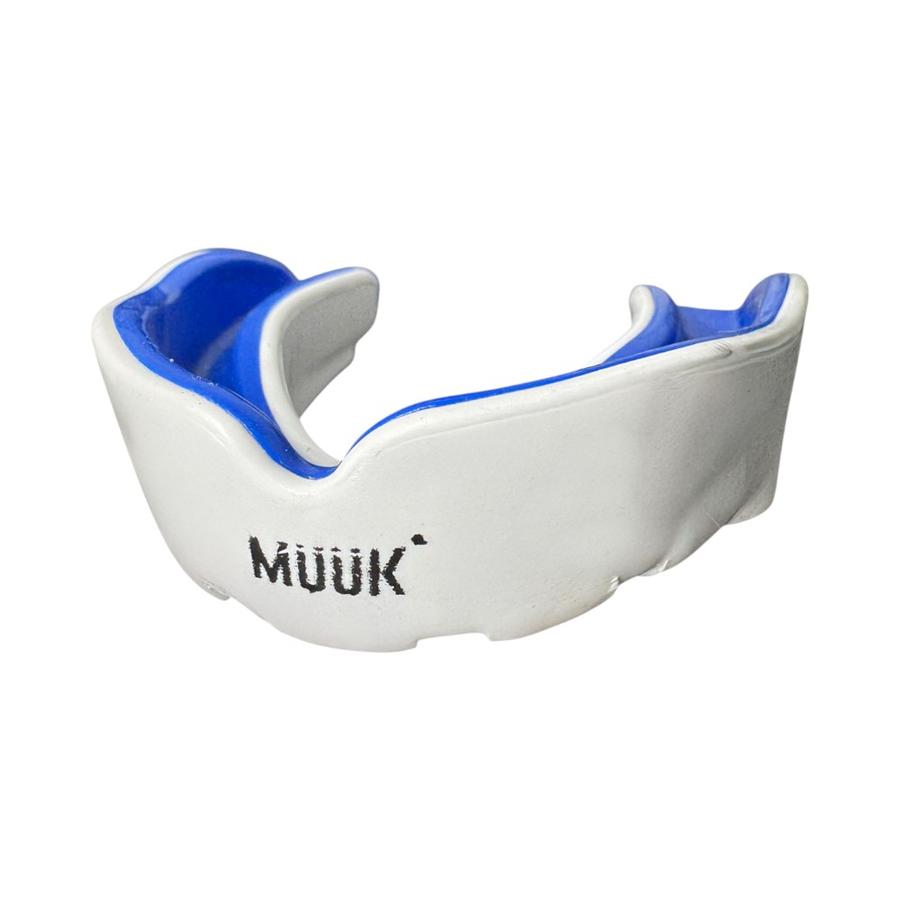 Protector Bucal Muuk Simple Adulto Silicona Azul con case