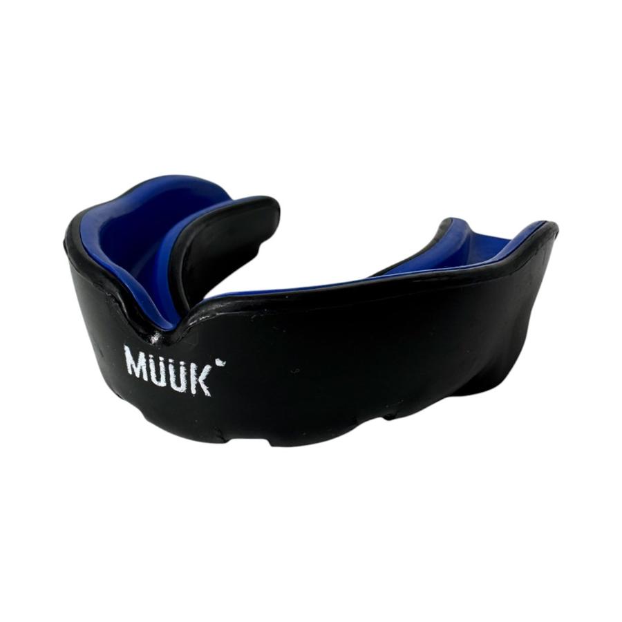 Protector Bucal Muuk Simple Adulto Silicona Azul con case