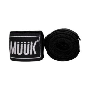 Venda de Boxeo Muuk Negro Algodón Poliéster 4,5 m
