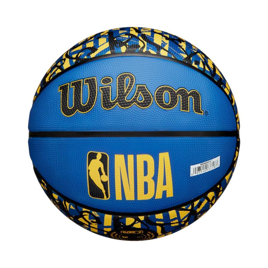 Balón Baloncesto NBA GS Warriors Wilson Talla 7 Azul/Amarill