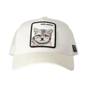 Jockey Gato Andino Unisex Wild Lama Blanco Lino
