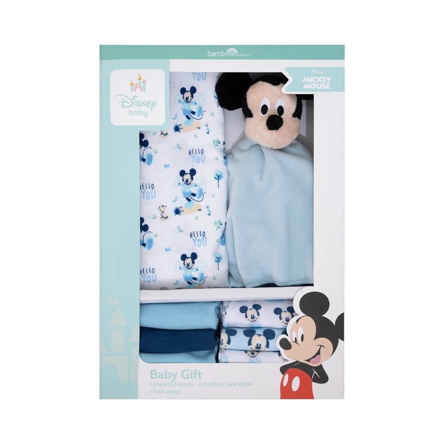 Set de Regalo de 8 Piezas Celeste Mickey con Árboles Bambino