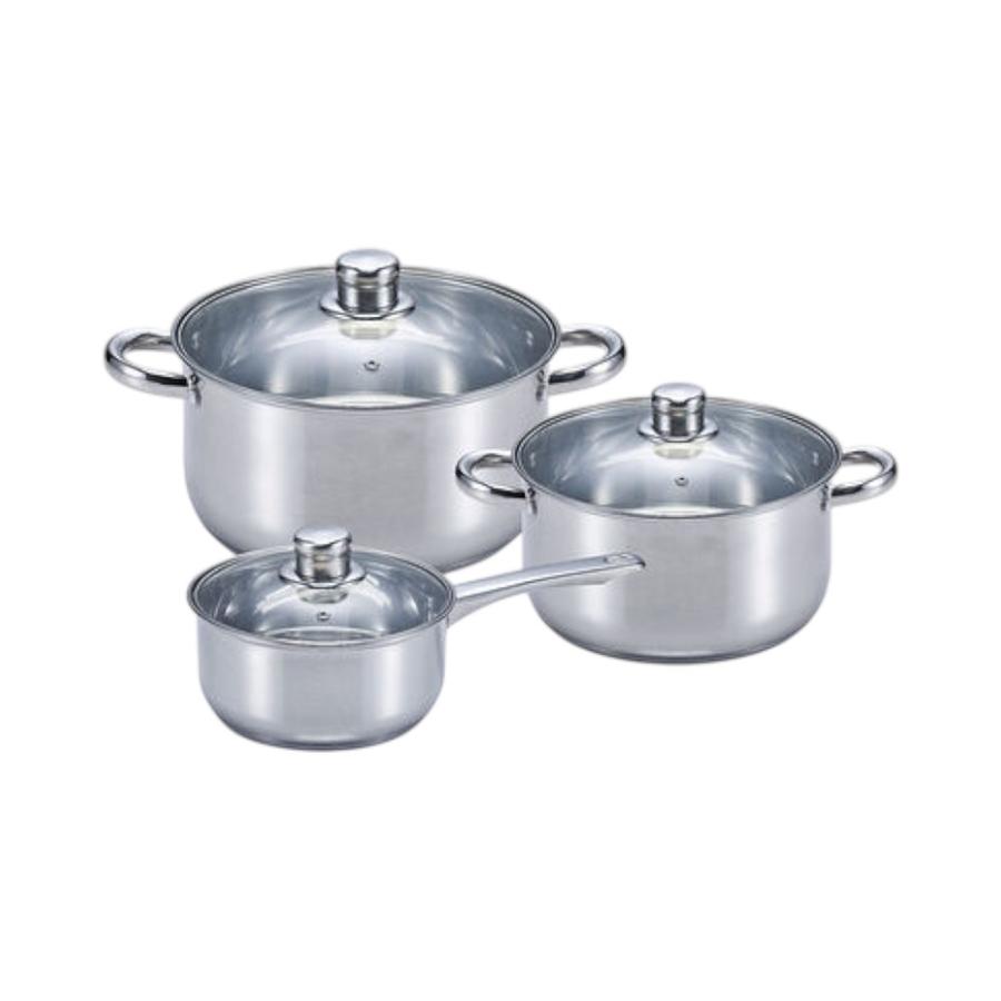 Batería de Cocina Acero 6 Piezas D&C Mecina