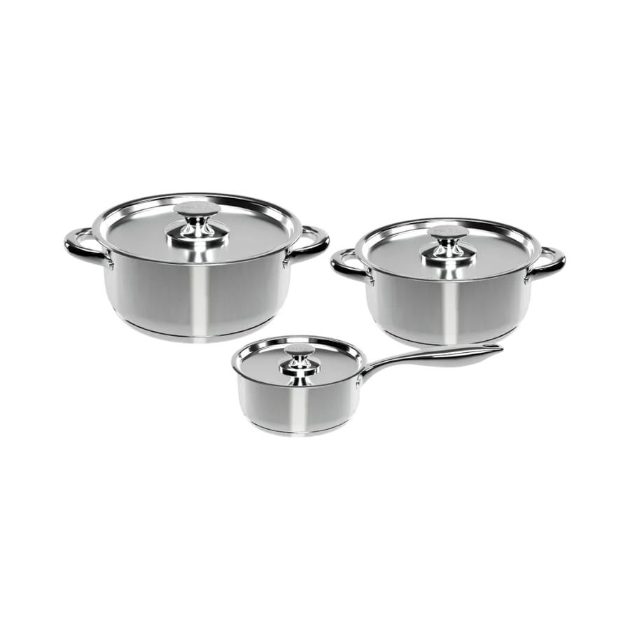 Batería de Cocina 6 Piezas Acero Inoxidable Wens 410-6SS  De