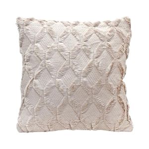 Cojín c/relleno cuadrado textura Beige 1323 Msa