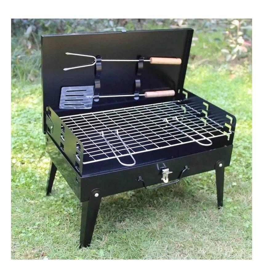 Parrilla portátil a carbón tipo maleta Sohogar