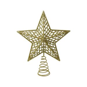 Estrella Navideña Matiz 20x23cm Dorada