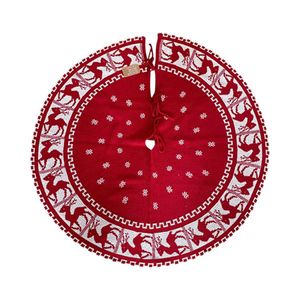 Piso De Arbol Navideño Matiz 90cm Rojo