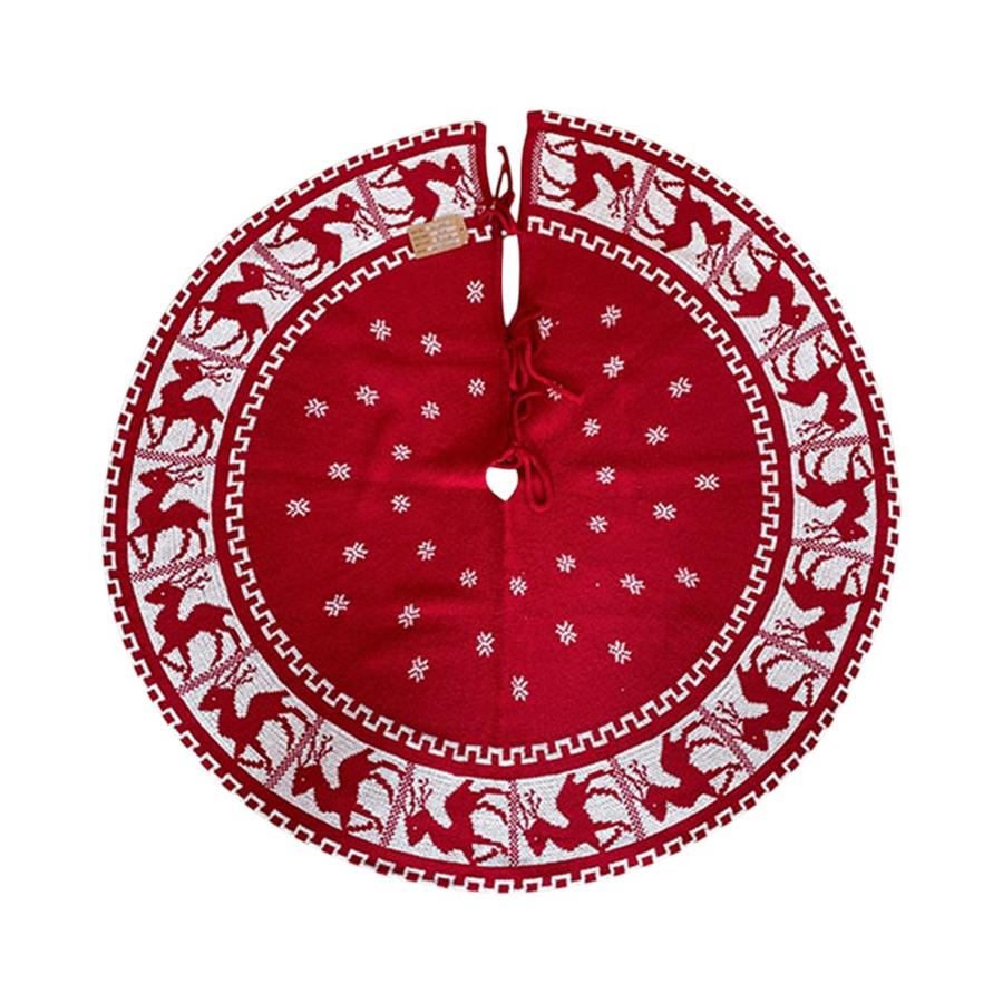 Piso De Arbol Navideño Matiz 90cm Rojo