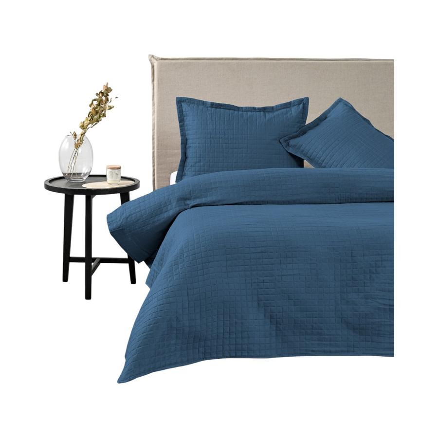 Quilt Roller American Family 2 Plazas Azul Piedra