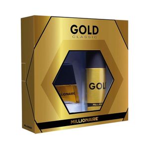 Perfume Hombre Gold Millionaire 60 Ml+ Deo 150 Ml