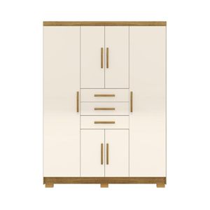 Closet Baum Taurus 6 Puertas 3 Cajones Natural/Champagne