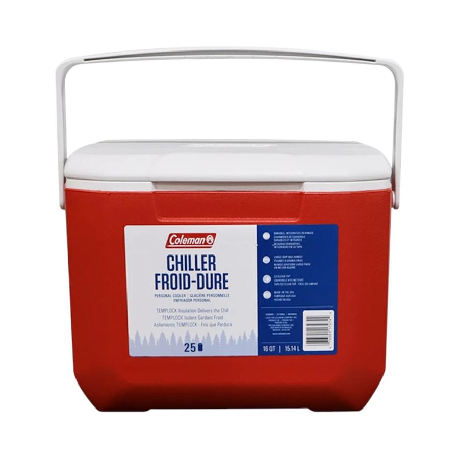 Cooler Rigido Coleman Chiller 16QT Rojo