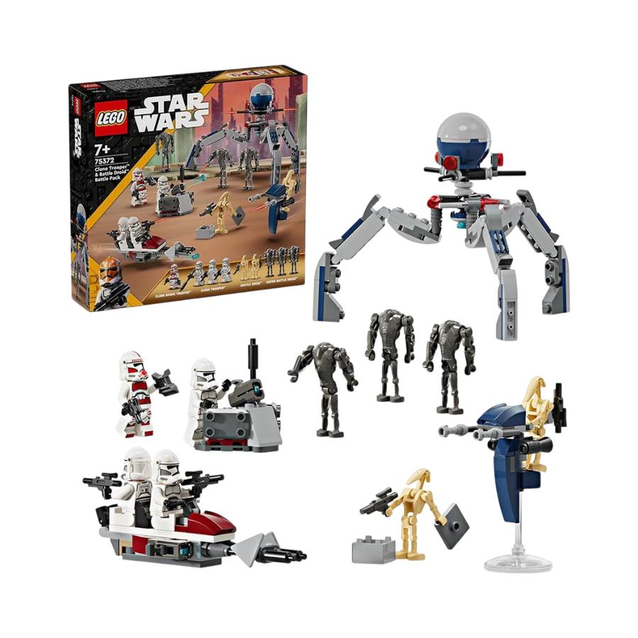 Pack Star Wars Soldado Clon y Droide LEGO 75372 Multicolor