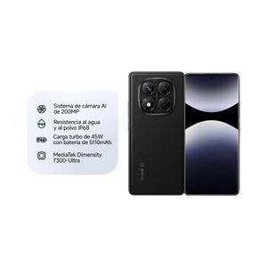 Smartphone Xiaomi Redmi Note 14 Pro 5G 8/256GB Negro