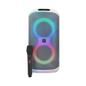 Parlante Portátil Mlab Flaming Party Bass 6.5″ Blanco