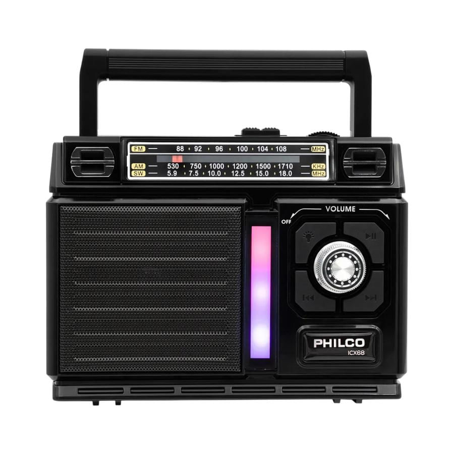 Radio Multibanda Con Panel Solar Philco 32PLCICX68 Negra