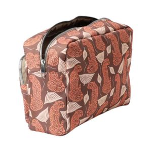 Cosmetiquero Estampado Humana Saturno Café