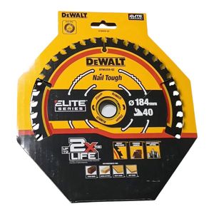 Disco Sierra 40D DeWalt Elite DT90259 184mm Dorado