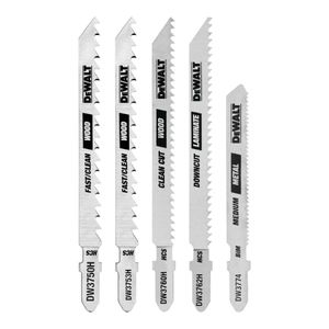 Set Hojas Caladora DeWalt DW3795H 5 Pzs Madera Universal