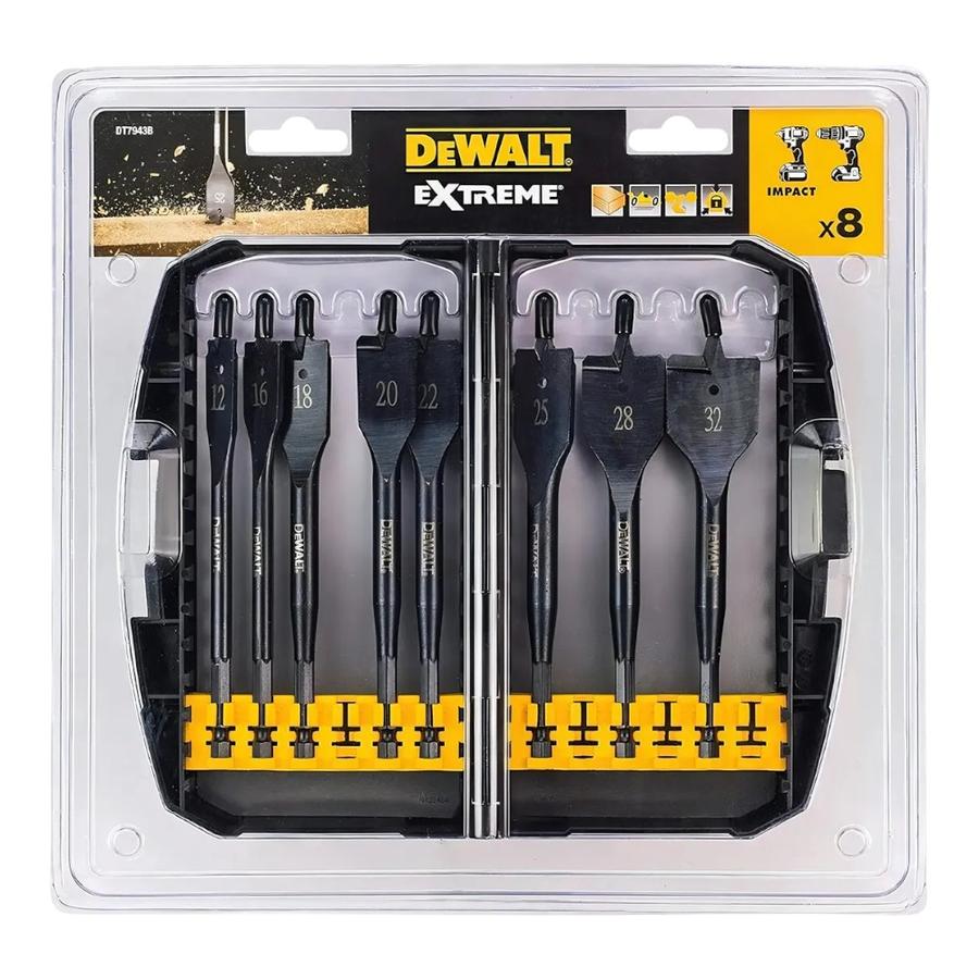 Set Brocas Paleta 8 Pzs DeWalt DT7943B Extreme Negro