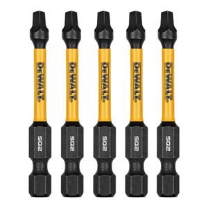 Set Puntas SQ2 DeWalt DWAF2SQ2IR5 2-1/4" 5 Pzs Negro