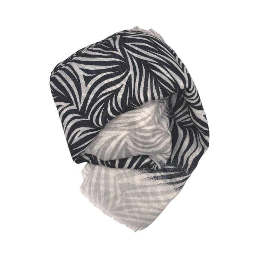 Pañuelo Mujer Nicole Studio 90x180 Cm Negro/Gris