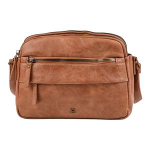Cartera Bandolera Ecocuero Humana Brisa Ajustable Camel