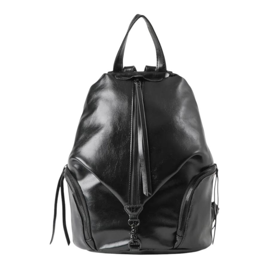 Mochila Ecocuero Humana Chloe Bolsillos Negro
