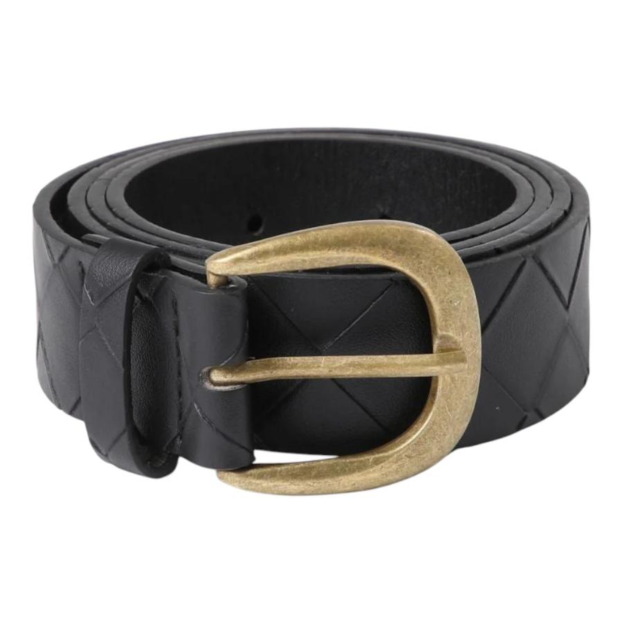 Cinturón Ecocuero Humana Angel Trenzado Negro