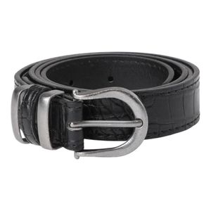 Cinturón Ecocuero Humana Evo Croco Negro