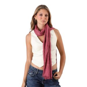 Pañuelo Lurex Humana Liso Poliéster Rojo