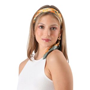 Set Bandana Aros Humana Onel Poliéster Naranja