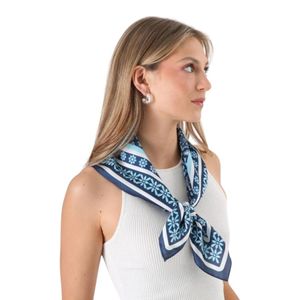 Set Bandana Aros Humana Oscar Poliéster Azul