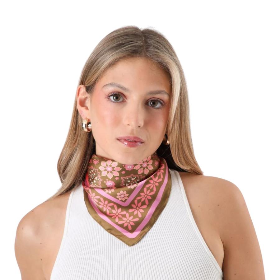 Set Bandana Aros Humana Owen Poliéster Café