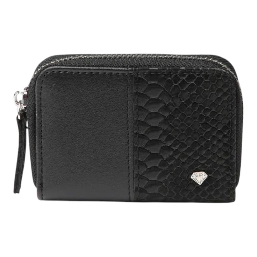 Billetera Chica Id Genova Ecocuero Texturado Negro