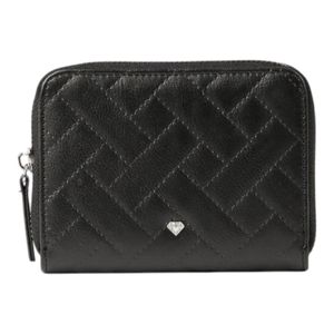 Billetera Mediana Id Marsella Tejido Negro